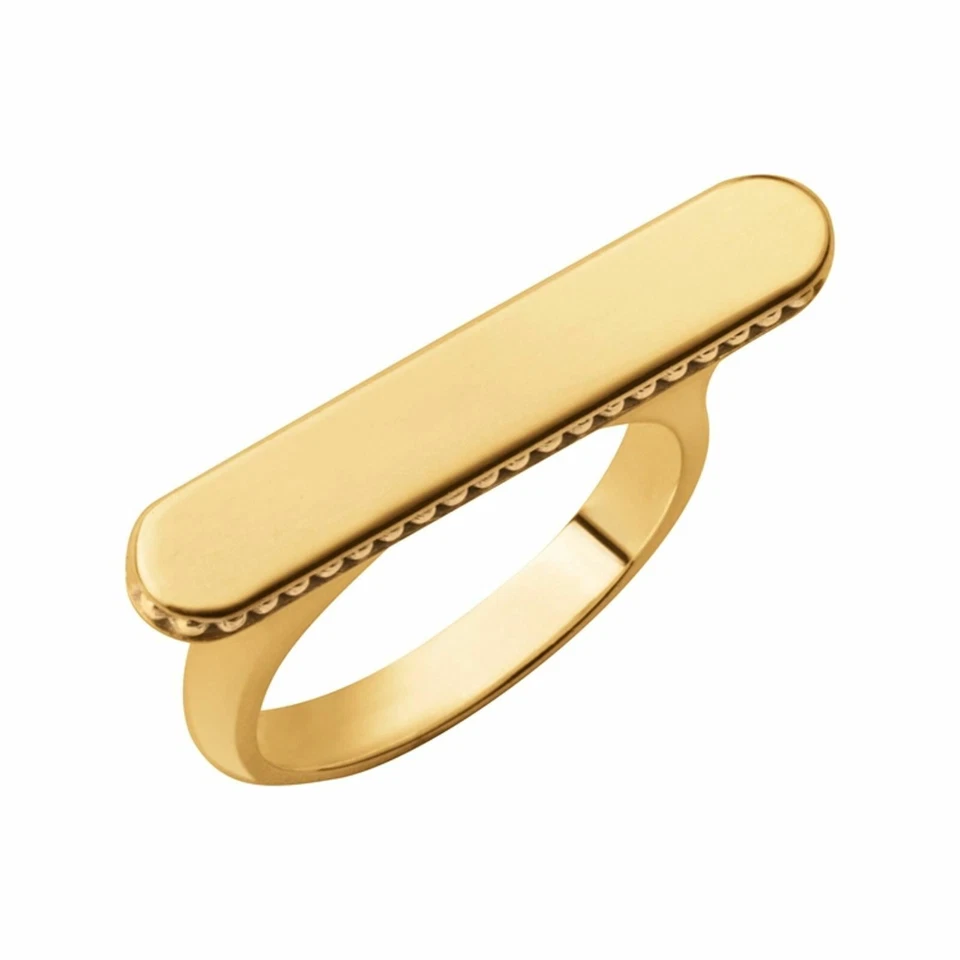 LINKS OF LONDON Ladies Narrative Gold Vermeil 925 Long Ring Size N NEW RRP170 - Image 1 of 1