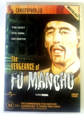 The Vengeance of Fu Manchu (DVD, 1967) Christopher Lee Douglas Wilmer - Region 4 - image 1 of 4