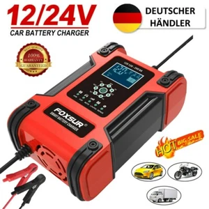 Cargador de batería coche cargador de batería 12V 24V para LiFePO4 litio, gel, AGM - Imagen 1 de 12