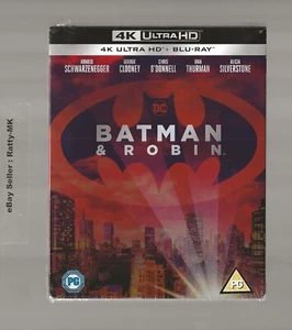 BATMAN & ROBIN (1997) - UK EXCLUSIVE 4K + BLU RAY STEELBOOK - NEW & SEALED - Picture 1 of 3