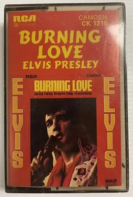 Elvis Presley Burning Love Music Cassette Tape CK 1216 RCA Records 1972 - Image 1 of 4