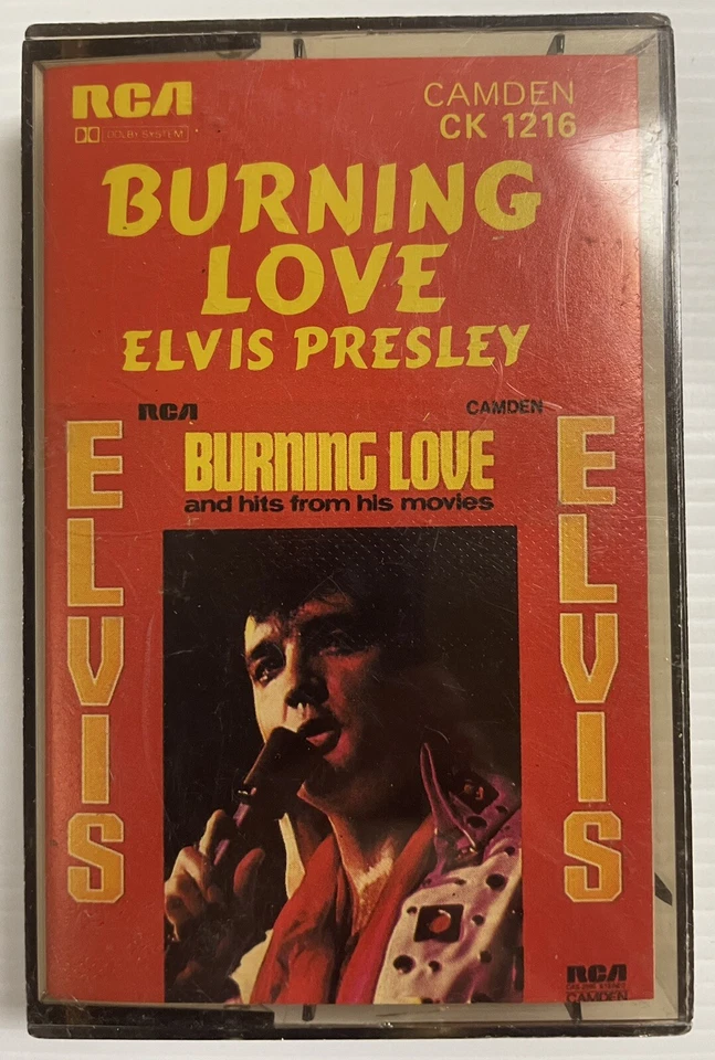 Elvis Presley Burning Love Music Cassette Tape CK 1216 RCA Records 1972 - Image 1 of 4