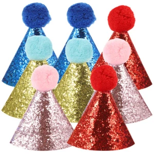 8Pcs cat birthday party hat birthday hats for dogs Cone Hats Birthday Party Hats - Picture 1 of 12