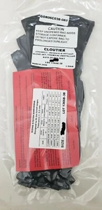 Militär ausgestellt schwarz chemischer Schutzhandschuh Set Größe SMALL kostenloser Versand - Bild 1 von 2