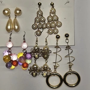 Lote de 5 pares de pendientes vintage - Imagen 1 de 1
