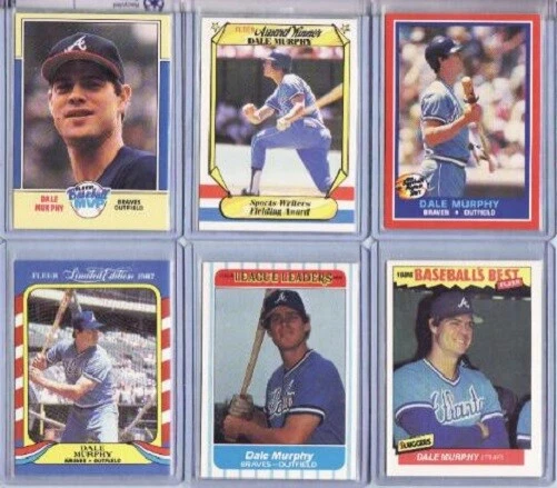 DALE MURPHY - 1986 FLEER LEAGUE LEADERS CARD #27 BRAVES - Image 1 of 1