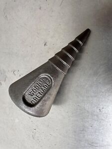 Vintage  Oregon  Metal Wood Splitter Teardrop/Wood Grenade  #7