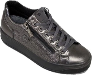 Scarpe Igi&co 8172422 pelle bronzo zeppa interna 4 cm con cerniera Made in Italy - Foto 1 di 4