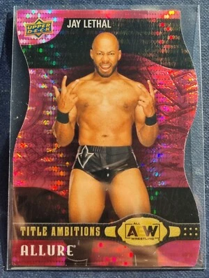 2022 AEW Jay Lethal PINK Title Ambitions /100 ALLURE Trading Card #86524 - Image 1 of 2