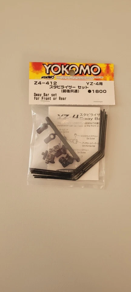 YOKOMO Z4-412 FRONT/REAR SWAY BAR SET YZ4 - Image 1 of 1