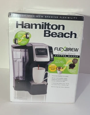 Hamilton Beach FlexBrew Coffee Make New/Sealed Single Serve K Cup or Ground - Image 1 of 4
