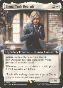 Magic The Gathering Elena, Turk Recruit (0133) *Sin lámina* Arte extendido Final Fantasy casi nuevo/como nuevo - Imagen 1 de 2