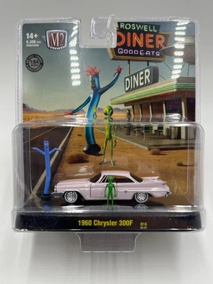 2025 M2 Machines Diorama 1960 Chrysler 300F Pink R16 198H - Image 1 of 4