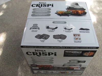 Ninja Crispi 4-in-1 Portable Glass Air Fryer Cooking System 4QT & 6 Cup Glass - Image 1 of 4