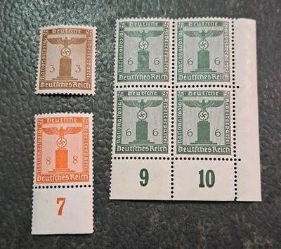 GERMANY    RARE DELUX "FRANCHISE" BLOCK + SINGLES  /  HIGH $$$$  /       o - Image 1 of 3