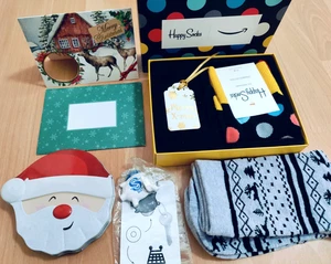 Happy Socks im Karton Gr. 41-46  +Wintersocken  Gr. 41-46 +Extras - Bild 1 von 12