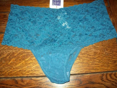 NUEVO CON ETIQUETAS BRAGAS TANGA HANKY PANKY PLUS ENCAJE ELÁSTICO AJUSTE RETRO 9K1926X STCB TALLA 1 14-24 Foto 1 de 2