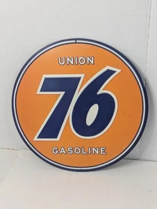 Union 76 Gasoline Advertising Metal Sign - Replica - 12" - Picture 1 of 6