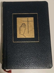 The Prayer Book 1954 Catholic Press Blue Leather Gilt Edges Illustrated Missal  - Picture 1 of 9
