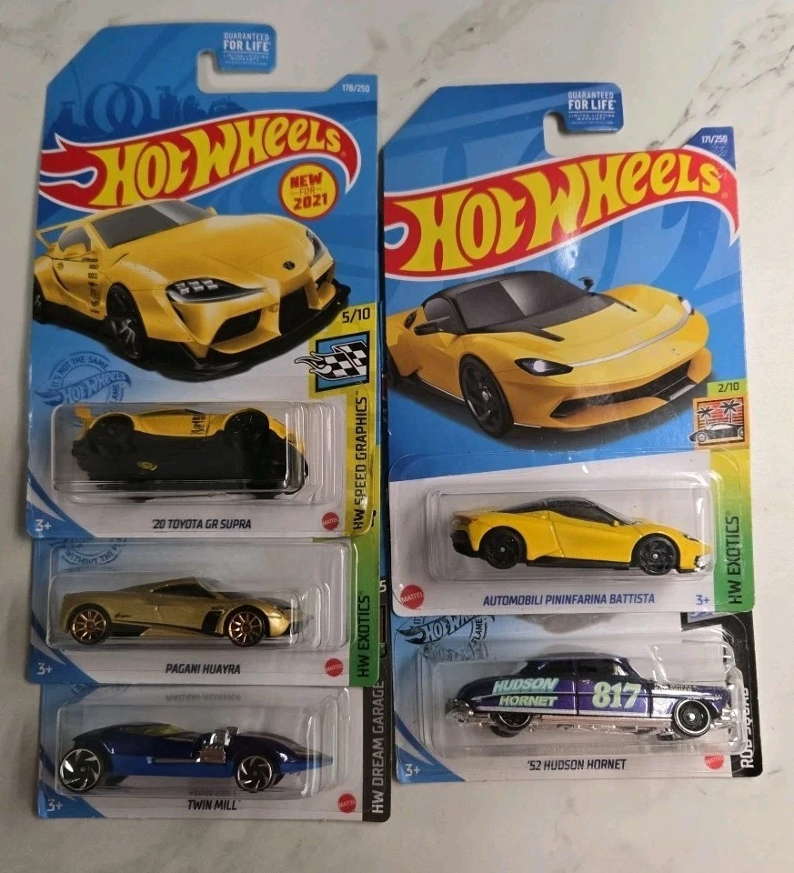 Diecast Toy Lot|Toyota Supra|Pagani Huayra|Twin Mill|Hudson|Hot Wheels.  - Image 1 of 4