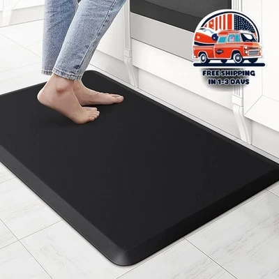 Alfombra de cocina acolchada antifatiga 不渗透 44x71 厘米 negra antideslizante — 第 1/4 张图片