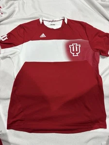 Adidas Indiana University Hoosiers Basketball Player Issued Warm Up Shirt XL - Picture 1 of 7