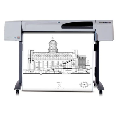 HP DesignJet 500 plus (C7770F) Farb-Plotter 42-Zoll mit 1122 m2 Tinte B89% C9... - Bild 1 von 2