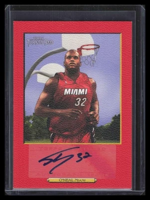 2006-07 Topps Turkey Red Autographs Red SO Shaquille O'Neal Auto 14/25 - Image 1 of 2