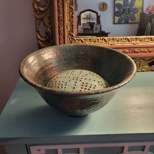 Vintage Harry Holl Scargo Keramik signiert Blumenfrosch Raku Schüssel Cape Cod Dennis MCM - Bild 1 von 19