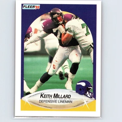 1990 Fleer - Keith Millard #105 - Minnesota Vikings - Image 1 of 2