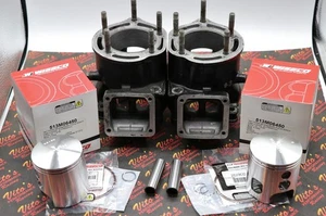 OEM factory Yamaha Banshee TOP END Wiseco pistons 64.50mm FRESH NEW BORE K-44 - Picture 1 of 20