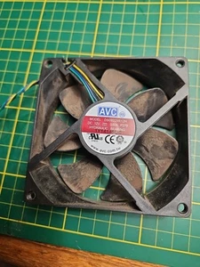 AVC 12V Case Cooling Fan Model DS09225R12H Dell 4- Pin Plug Used & Tested! - Photo 1/3