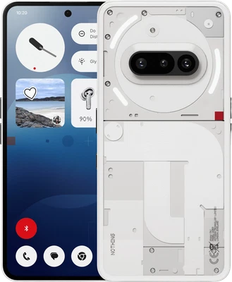 Nothing Phone 3a 128 GB weiß Smartphone Handy Ohne Vertrag Mobile Android