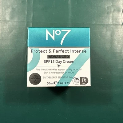 No7 Protect & Perfect Intense ADVANCED SPF15 Day Cream. 50ml - Image 1 of 4