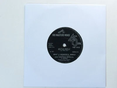 Louis Armstrong:  What a Wonderful World   1967   7" - Image 1 of 3