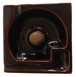 Cenicero Cerami Pipe/Cigarrillo 6 3/4" Cuadrado - Imagen 1 de 15