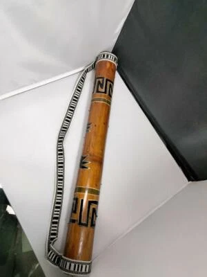Bamboo Rainstick Rain Stick Rainmaker Percussion Handle Strap 20" Wood? - Image 1 of 4