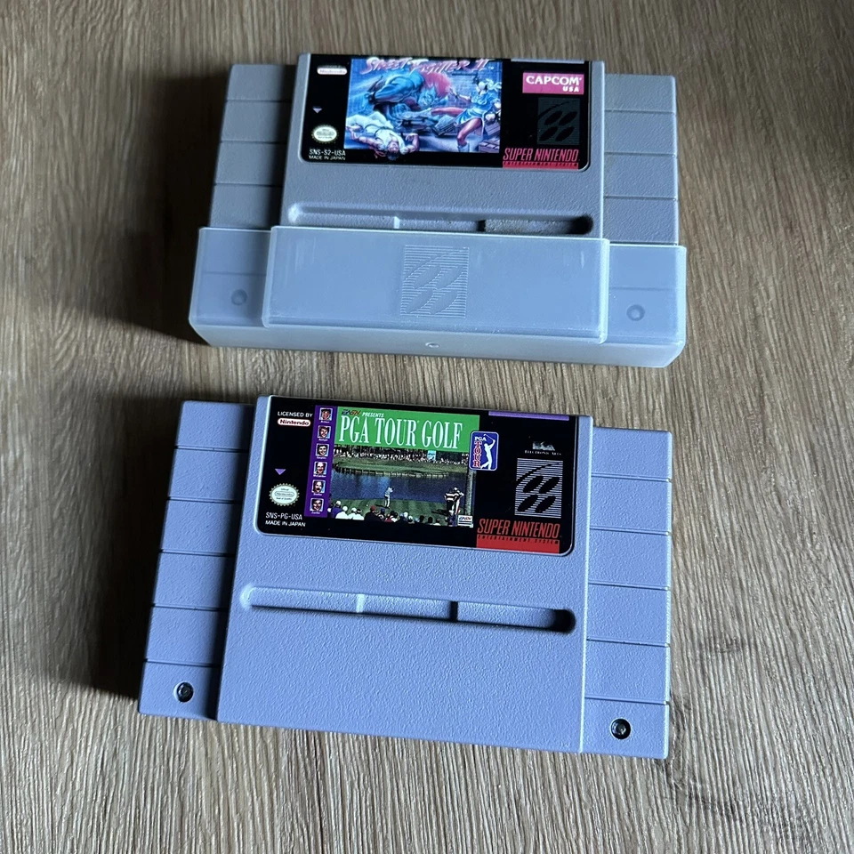 Street Fighter II 2 & PGA Golf Bundle Super Nintendo SNES - NTSC-US - Cart Only - Image 1 of 3