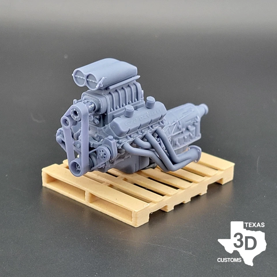 Blown 572 BBC model engine resin 3D printed 1:24-1:8 scale - Image 1 of 1