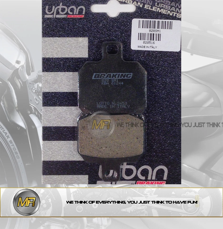 POUR BENELLI TITANIUM 1130 DE 2005 À 2007 PLAQUETTES DE FREIN ARRIERE BRAKING SE Foto 1 de 1