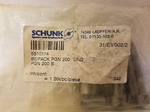 Schunk 5510114 BEIPACK PGN 200 2-Finger Parallelgreiferschrauben Zubehörsatz  - Bild 1 von 2