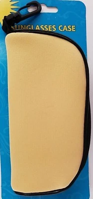 Estuches para gafas de sol de poliéster suave con cremallera y clip giratorio, selecciona: color Foto 1 de 2