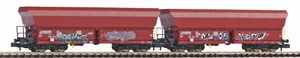 Piko 40716 N Gauge OnRail Falns Hopper Graffiti Wagon Set (2) VI - Picture 1 of 2