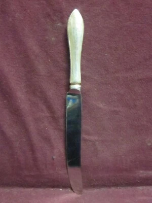 CUCHILLO FRANCÉS ANTIGUO PUNTA ESTERLINA REED & BARTON 8 3/4" Sin Mono Pat 1895 Foto 1 de 4