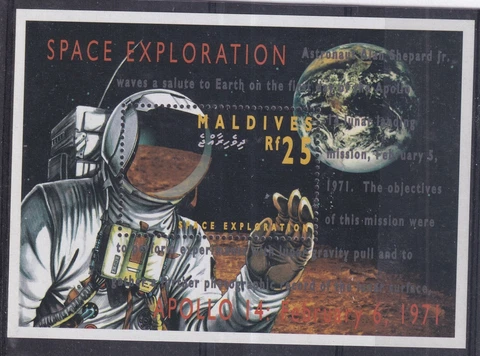 1994  MALDIVES  -  SG: MS2146b  - SPACE EXPLORATION - UNMOUNTED MINT Cover