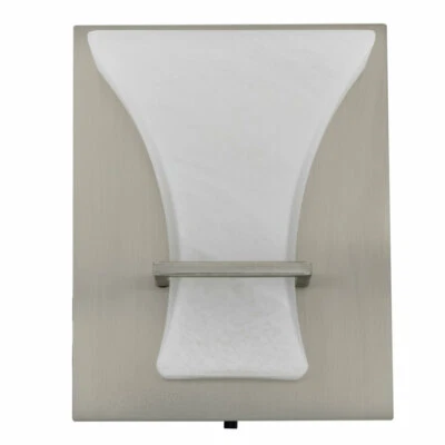 RecPro 12V LED RV Wall Light with On & Off Switch | Frosted Glass Wall Sconce - Image 1 of 4