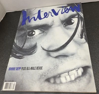 Interview Magazine Johnny Depp Plus All-Male Revue April 1990 - Image 1 of 4