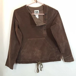 Prairie Underground Lost at Sea Mujer XS Marrón Pana Top Camisa Chaqueta Jersey - Imagen 1 de 9