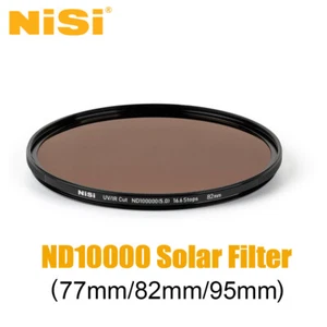 NiSi ND100000(5.0) Solar Filter Pro Nano UV IR Cut 16.6 Stops 77mm 82mm 95mm UV - Picture 1 of 6
