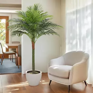 Palm Tree Artificial Tropical Plant 5FT Tall Faux Plants Indoor Fake Floor Plant - Picture 1 of 11